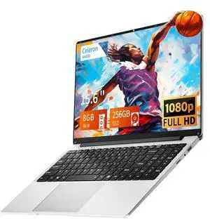Gaming Laptop,15.6 inch Traditional Laptops N4000, Laptop with 8 GB RAM, 256 GB SSD, Slim Light Netbook WiFi5 Mini-HDMI 180 Angle Opening BT5.0, USB3.0, Thin and Light Laptop For Student Business Work