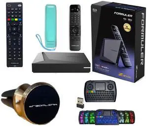 Formuler Z11 Pro Max Android 11 Wireless AX 2x2 Gigabit LAN 4GB Ram 32GB ROM 4K with Bluetooth BT1 Remote Control Edition + Extra 7 Colour Wireless Keyboard + Extra 02f9 Remote + Extra Magnetic Mount