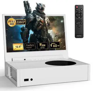 DEPGI 12.5" Portable Gaming Monitor for Xbox Series S (not Included), 1080P Full HD Display with IPS Screen Dual HDMI 2, Support HDR Freesync 3 Game Modes, for Travel Outdoor Indoor Use