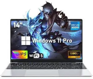 NAIKLULU Gaming Laptop, 14 Inch Laptop Computer,8GB RAM 256GB SSD,N5095 4C/4T Processor(up to 2.9Ghz),UHD Graphics,14 FHD 1920 * 1080 Display,WiFi 5,BT4.2