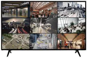 32 Inch Surveillance-Grade Large Size 24/7 Monitor Screen, 1920x1080 HD, 16:9 Aspect Ratio, 5ms Response, LCD Monitor with HDMI, VGA, USB, Designed for CCTV Security Surveillance DVR/NVR System