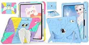 MARIWIVI Kids Friendly Case for iPad (A16) 11th Generation 11 inch 2025/ iPad 10th Generation 10.9 inch 2022 with Pencil Holder/Kickstand, Shockproof Rugged Protective Cover for iPad 11th/ 10th Gen