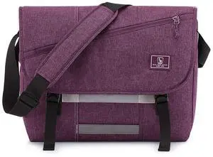 OIWAS Messenger Bag for Women, 14 Inch Laptop Crossbody Bags Men Casual Satchel Shoulder Bag College Travel Office Briefcase