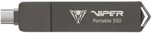 Patriot Memory Viper PVP30 1TB Duo Compact External Portable SSD (Cable Free) - External Solid State Drive - PVP301TB28UDG