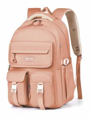 BASICPOWER School Backpack for Girls: Preppy Large Bookbag Fit 15.6 inch Laptop - Casual Waterproof Daypack for Travel & Campus- Back to School Gifts for 7-16 Teens & Kids