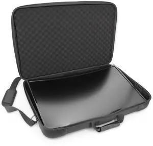 CASEMATIX Portable Monitor Case for 24" - 29" Gaming Monitors or Laptop Portable Screens, Hard Shell EVA Screen Cover with Padded Foam And Accessory Storage Fits 24 Inch and 27 Inch TV Screens