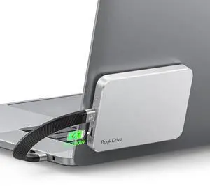 ORICO BookDrive 2TB Magnetic External SSD with PD 100W Charging for Labtop & USB-C Smartphone - Magsafe Portable Solid State Drive, 1000MB/s for USB 3.2 Gen2 - P10Plus