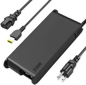 230W Slim Laptop Charger Compatible with Lenovo Legion 5 7 5P C7 S7 Y520 Y740 Y730 Y900 Y910 Y920 Y7000P ThinkPad P16 P15 P70 P52 P73 Compatible P/N: GX20L29347 ADL230NLC3A Laptop Power Supply Adapter