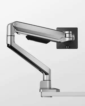 monTEK Deluxe Monitor Arm for 17 to 40 Inch Curved Screens with Cable Management Aluminum Fully Adjustable Single Monitor Arm with Clamp/Grommet, Quick Release Plate,75x75/100x100 VESA, MA1008SL