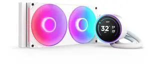 NZXT Kraken Elite 280 RGB 2024 - AIO CPU Liquid Cooler - 280mm Radiator - F280 RGB Core Fan - Customizable 2.72" IPS LCD - NZXT Turbine Pump - AMD® AM5, AM4 - Intel® LGA 1851/1700, 1200/115X - White