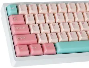 Semi-Transparent Jade Keycaps, Double Shot PBT&PC Keyboard Jelly Key caps 163 Keys Cherry Profile Keycap Set for 60%/65%/75%/TKL/96%/100% US&UK Layout Magnetic Mechanical Keyboard, Circus