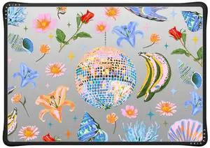 CASETiFY Impact MacBook Pro 16" (M1-M4) Case [Cushioned Impact Corners/Scratch-Resistant/Anti-Slip Grip] - Disco Magic - Clear Black