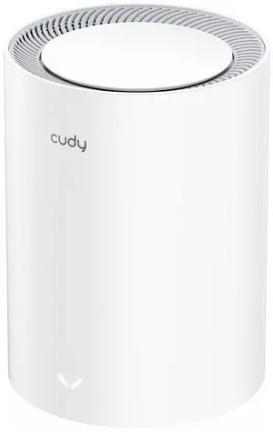 Cudy AX3000 WiFi 6 Mesh System - Covers up to 2500 Sq.Ft, Replaces Wireless Router and Extender, 2.5G WAN and Gigabit LAN per Unit, Supports Ethernet Backhaul (M3000 1-Pack V1.0).