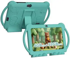 HOTTABLET Kids Tablet 7 inch Android 12, 4GB RAM 32GB ROM, 512GB Expandsion, with Parental Control, WiFi, Bluetooth, Dual Camera with Silicone Case, 1PCS(Green) HOTTABLET Kids Tablet 7 inch Android 12, 4GB RAM 32GB ROM, 512GB Expandsion, with Parental Control, WiFi, Bluetooth, Dual Camera with Silicone Case, 1PCS(Green)