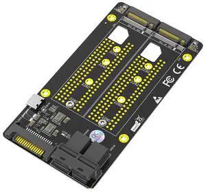 New Version Dual M.2 NVME SSD to Dual SFF-8643 Adapter