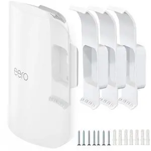 Mamerry Wall Mount Bracket for eero Pro 7 Router - Space-Saving Tri-Band Wi-Fi 7 Mesh System Accessory, Easy Installation Compatible with eero Pro 7(3 Pack)