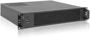 RackChoice MicroATX/Mini-ITX 2U Rackmount Server Chassis max 7x3.5 Bay / USB3.0 with 2.0 Adapter Support ATX PSU Either top or Side Cooling Depth 15.7" Black