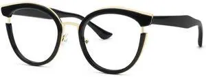Zeelool Classic Cat Eye Blue Light Blocking Glasses for Women ZJGT414068-01 Black
