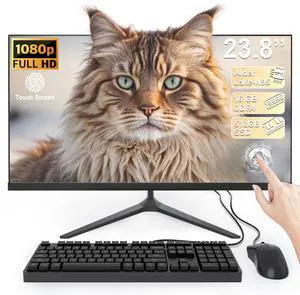 SAINTDISE All-in-One PC with 23.8" FHD Multi-Touch Display Alder Lake-N95 Processor(Up to 3.4GHz), 16GB RAM 512GB SSD Features Dual-Band WiFi Bluetooth and Wired Keyboard with Mouse