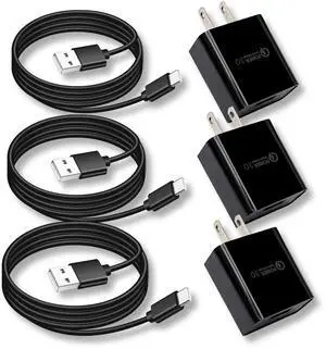 10ft 3 Pack USB C Fast Charger Cable for Motorola G Power 2025 2024 2023 2022 G Stylus 2024,G Pure,Edge/Razr,Moto One 5G UW Ace,Edge 5G UW,Edge Plus 2022,G30 G10 G51 Z3 Z4 Android Phone Charging Cord