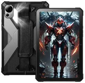 FOSSIBOT DT3 Rugged Tablet,21560mAh 66W Quick Charge 10.4 Inch 2K FHD+ 32GB+256GB Android 15 Waterproof Tablets 64MP+16MP, Octa-Core, Dual SIM 5G/WLAN 6/IP68&IP69K/Face ID/GPS/OTG/Gemin AI(Gray)