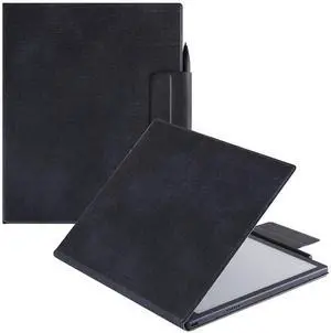 BOZHUORUI Case for 10.3" Boox Tab Ultra C Pro ePaper Tablet | with Sleep/Wake | Magnetic Adsorption | Pen Clasp Design | Thin & Light | PU Leather Smart Cover (Denim Black)