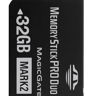 Ekoomar Original 32GB Memory Stick Pro Duo MARK2 - Compatible with PSP1000/2000/3000, DSLR Burst Shooting, MagicGate | High-Speed Read/Write Memory Stick Duo Card for PSP Memory Stick & Cameras