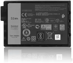 ASODI 7WNW1 Laptop Battery Compatible with Dell Latitude 5420 5424 Rugged 7424 Extreme P137G P85G P86G P137G001 P137G002 P85G001 P86G001 Series DMF8C GK3D3 6NNCF DP3KF DMF0C 451-BCHV 51Wh 11.4V