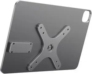KU XIU Magnetic Wireless Charging Panel for iPad Pro 13" M4 (2024) Only - Aluminum Alloy Adjustable VESA Mount, 75/100mm & 17mm Ball Head Compatibility