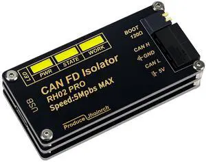 Jhoinrch Isolation USB to CAN FD Adapter Converter Base on Canable 2.0 Up to 5Mbps