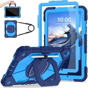 Auizotl Case for Samsung Galaxy Tab A9+/A9 Plus 11 Inch (SM-X210/X216/X218) with Screen Protector/Rotating Stand/Pen Holder,Military Grade Shockproof Cover for Galaxy Tab A9 Plus Tablet Case