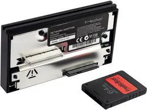 risingsaplings Compatible with PS2 SATA Interface Network Adaptor HDD Hard Disk Adapter 2.5" 3.5" and 64MB Free McBoot Memory Card 1.966 for FMCB