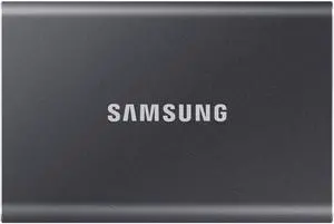 Samsung T7 Portable SSD - 2 TB - USB 3.2 Gen.2 External SSD Titanium Grey (MU-PC2T0T/WW)