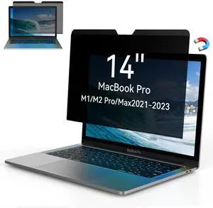 Yamaya Laptop Privacy Screen Magnetic MacBook Pro 14 inch 2021~2023 (M1 Pro/M1 Max/M2 Pro / M2 Max A2779/A2442),Magnetic Removable Computer Screen Privacy Shield for Mac 14Inch