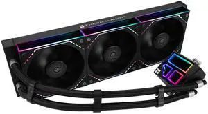 Thermalright Frozen Infinity 360 Black CPU Water Cooler,360 Aio CPU Cooler, Triple TL-M12 PWM Fans,Infinity Mirror CPU Cooler,for AMD/AM4/AM5,Intel LGA1851/1700/1150/1151/2011