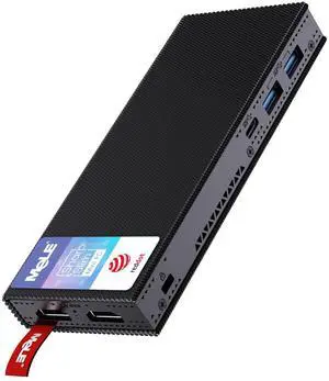 MeLE Fanless Stick PC PCG02 Pro, N100 8GB/128GB, Mini Computer Dual HDMI, 4266MHz LPDDR4, WiFi5 Gigabit Ethernet, Type-C PD3.0, Compact SFF on Business, Office, Industrial, Home