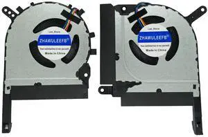 ZHAWULEEFB Replacement New CPU +GPU Cooling Fan for ASUS A15 A17 FA506Q FX506H FA706I FA706Q FA706QR FX706HCB DFS5K22B056738 13NR0600T05011 FNCX 5V 0.5A DFS5K221153718 13NR0600T04011 FNCY DC5V 0.5A