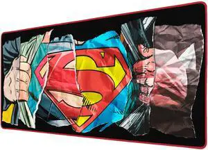 SUBSONIC - XXL Superman Mouse Pad 90 x 40 cm - Desk Pad with Non-Slip Base, Gaming Mouse Pad - Officially Licensed by DC Comics