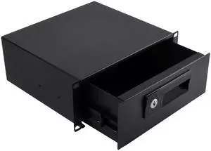 GeeekPi 10inch 2U Rack Mount Lockable Drawer, 7.87inch Depth Server Cabinet Case 10 Inch Rack Mount for DeskPi RackMate T1/T0 Server Cabinet