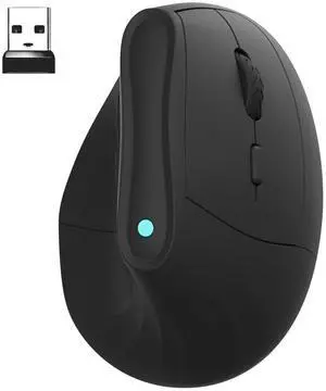 eirix Wireless Ergonomic Vertical Mouse: Rechargeable Computer Mice with 2.4G BT Mode Connect,Carpal Tunnel Mouse for Right Hand,Compatible with Windows MAC OS