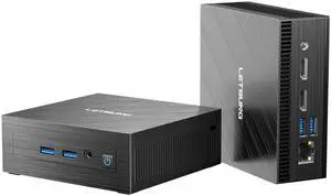 LETSUNG Mini PC Celeron N4000, 6GB RAM LPDDR4 128GB M.2 SSD(up to 512GB) Desktop Mini Computers Support WiFi 5.0/BT4.2/HDMI for Office Home Study