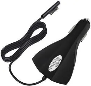 Surface Pro Car Charger 65W 15V4A, Sisyphy DC Vehicle Adapter with USB-A & USB-C Ports, Compatible for Microsoft Surface Pro 11/10/7/6/5/4/3 Surface Go 3/2/1 Laptop 7/6/5/4/1