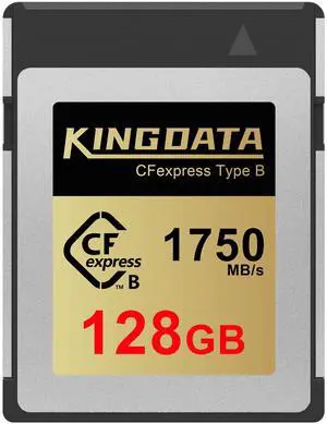 KINGDATA 128GB CFexpress Type B Memory Card, RAW 8K Video and Photo, CF Express Memory Cards for Cameras