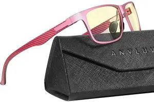 ANYLUV Blue Light Blocking Glasses Men Computer Gaming Glasses Lightweight Al-Mg Metal Anti Eyestrain Eye Protection