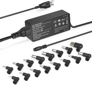 JEIBAO 90W Universal AC Adapter Laptop Charger Compatible with HP Dell Lenovo Acer Asus Toshiba Sony Gate Way Notebook Ultrabook Chrome Book, Universal Laptop Charger, Power Supply Cord with 16 Tips