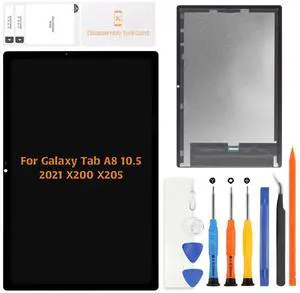 A-MIND for Samsung Galaxy Tab A8 10.5" 2021 Screen Replacement SM-X200 SM-X205 LCD Display and Touch Screen Digitizer Assembly with Tool Kit