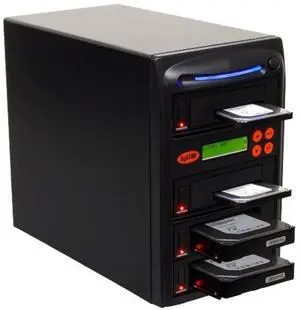 Systor 1:3 HDD/SSD Hard Drive Duplicator - 5.4GB/Min - Standalone Copier & Eraser/Sanitizer for Multiple SATA 3.5 Disk & 2.5 Solid State Drives - Copy Speeds of up to 90MB/Sec (SYS103HS-DP)