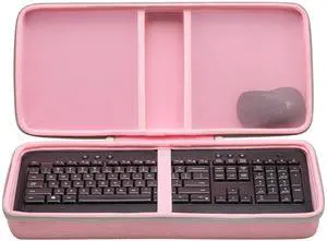 XANAD Hard Case Compatible with Logitech MK540 Advanced Wireless Keyboard and Mouse Combo(Pink)