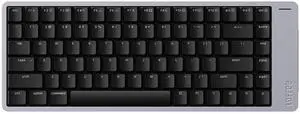 LOFREE Flow2 Low-Profile Mechanical Keyboard, Aluminum Alloy with Pulse Tactile Switches, Rechargeable Wireless Keyboards with 3 Mode Connections for Windows, macOS (Space Gray, 84 Keys)