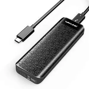 WAVLINK 40Gbps NVMe M.2 Enclosure Compatible With Thunderbolt 4/3/USB 4, M Key/B+M Key 2280 NVMe SSD, Heatsink Design, 50cm Cable, up to 4TB WAVLINK 40Gbps NVMe M.2 Enclosure Compatible With Thunderbolt 4/3/USB 4, M Key/B+M Key 2280 NVMe SSD, Heatsink Design, 50cm Cable, up to 4TB